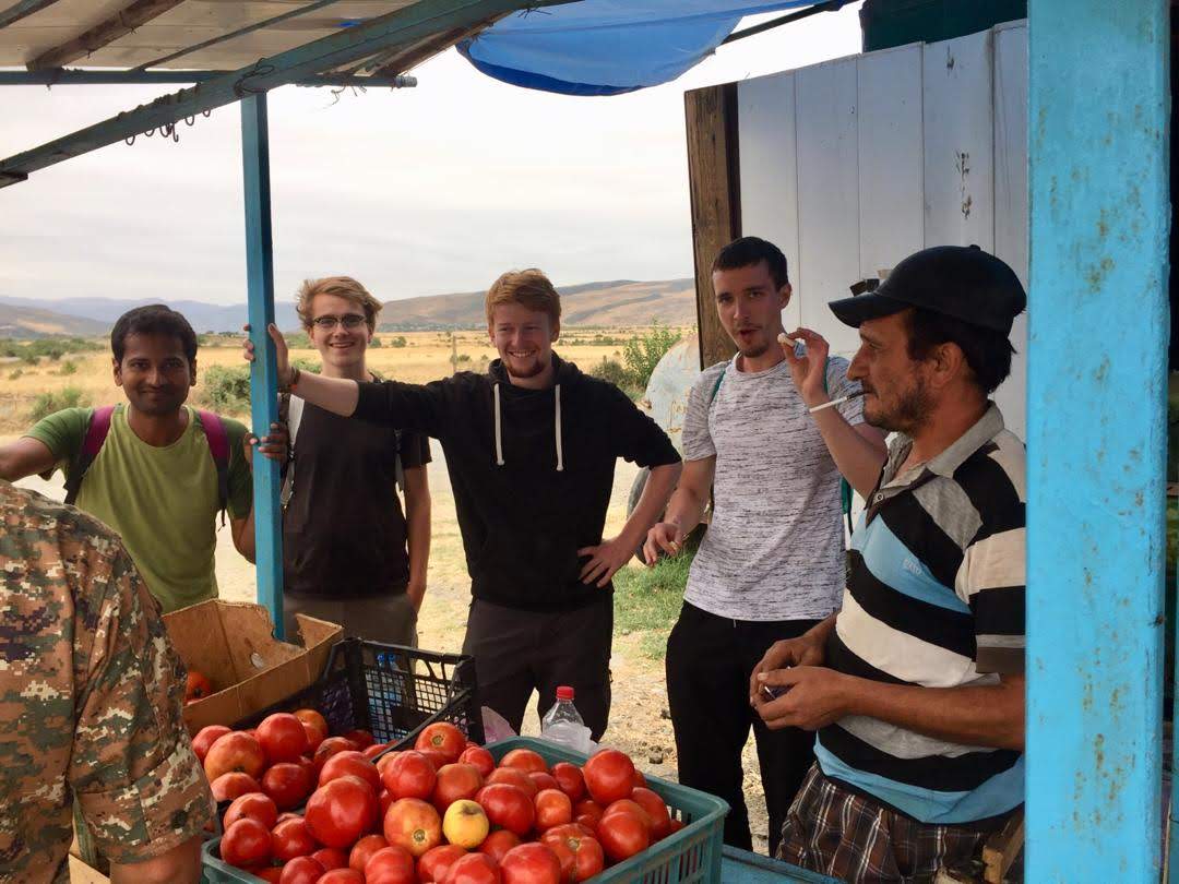 At the tomato seller's stall, Nagorno-Karabakh