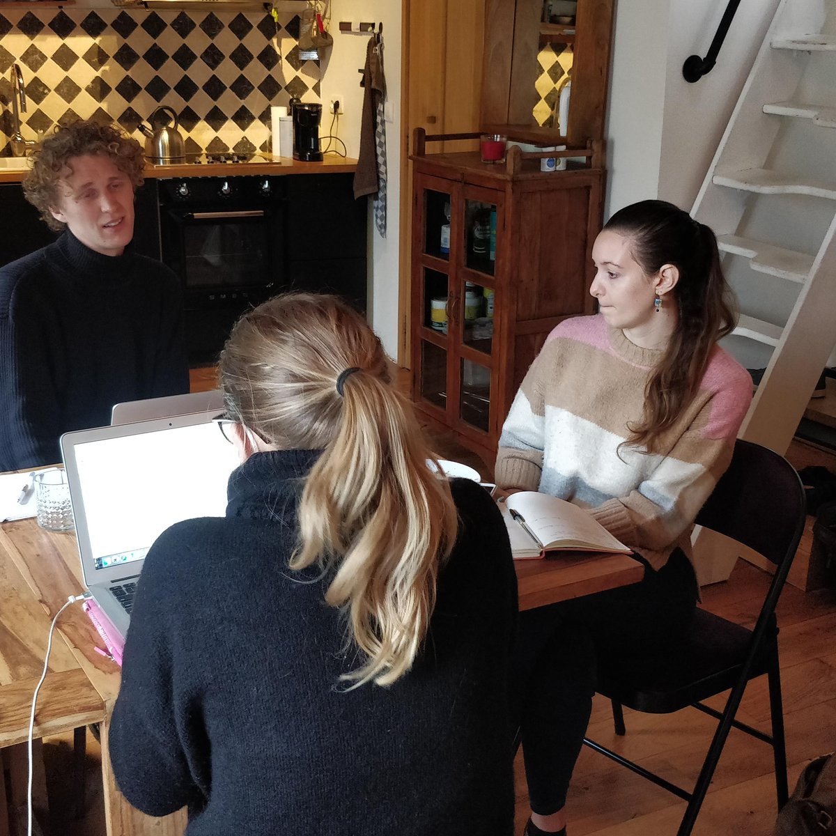 Writers' room at the Paris apartment